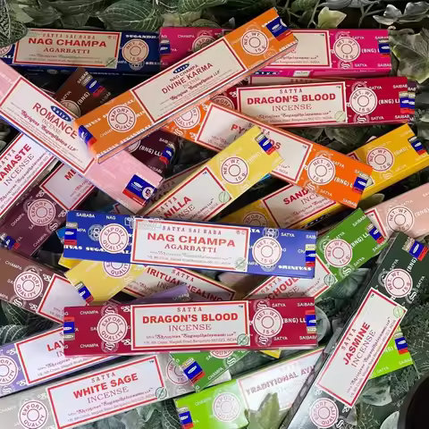 2/5Boxes India Stick Incenses White Sage Sandalwood Natural Household Indoor Clean Air Handmade Ince