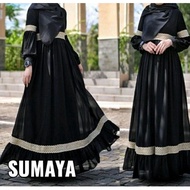 Abaya Hitam maxi dres Turkey Gamis Dress Arab Saudi Turki renda India