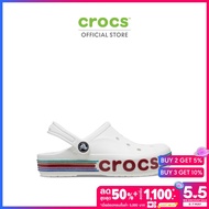 CROCS รองเท้าลำลองเด็ก BAYABAND RAINBOW GLITTER CLOG รุ่น 209731100 - WHITE