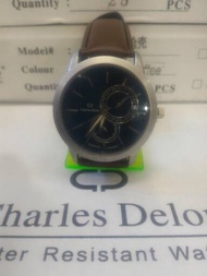 jam tangan pria charles delon original