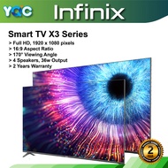 INFINIX X3 TV 32 Inch &amp; 43 Inch | HD LED Smart Android TV, Google, Youtube, Chromecast | Official Infinix Warranty