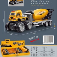 777-1 Inertial Engineering Vehicle Inertial Mixer Truck Transporter Children Boys Inertial Vehicle T