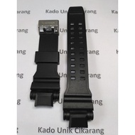 Plain Black Rubber Strap or Strap for D-Ziner DZ-8090 DZ8090 DZ 8090 Watches