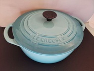 Le Creuset 22cm 黑裡 鑄鐵鍋