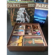 [Plastic] Parks Board Game + Nightfall Expansion: Organizer-Accessories Storage Box. And Optional