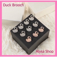 Baby Brooch Duck Keronsang Itik Pin Tudung Shawl Bawal Aksesori Baju Hiasan Brooch Silver Rose Gold