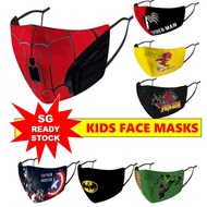 [SG READY STOCK] Marvel Mask Kids Masks Spiderman Ironman  Captain America Batman Superman Punisher Deadpool Flash Hulk