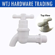 1/2" (15mm) PVC Water Tap / Plastic Water Tap / PVC Bib Tap / Water Flow Tap / Kepala pipe plastic /