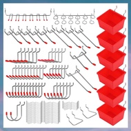 (UDOP) 121 Piece Pegboard Hooks SetPegboard Accessories with Metal Hooks Peg Board Organizer Accesso