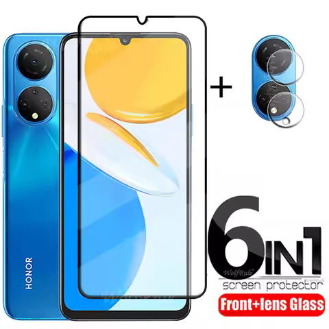6-in-1 For Huawei Honor X7 Glass For Honor X7 Tempered Glass 9H HD Full Protective Screen Protector 