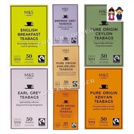 M&amp;S Pure Origin Tea Bags English Breakfast - Earl Grey - Empress Grey - Darjeeling - Assam - Ceylon - Kenyan หอม นุ่มนวล