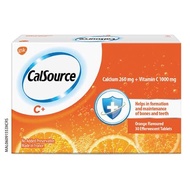 CALSOURCE EFFERVESCENT VITAMIN C 100MG & CALCIUM 260MG