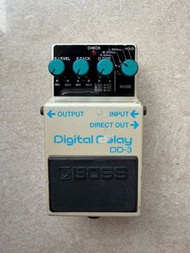 Boss DD-3 Digital Delay Pedal Made in Japan Long Chip