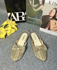 Sepatu Sandal Wanita Zara Polkadot Kotak Kecil Sepatu Sandal Kekinian Trendy Kode SM19
