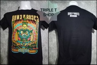 เสื้อยืดคอกลม สกรีนลาย GUNS N ROSES