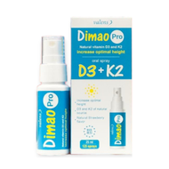 Dimao Pro D3K2 - Bổ Sung Vitamin D3 K2 Dạng Xịt Tăng Hấp Thu Canxi Tăng Chiều Cao Cho Bé chai 25ml