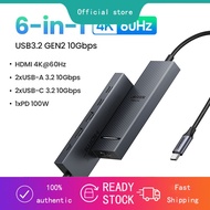 UGREEN 4K60hz 6-IN-1USB-C Multi-function Docking Station USB3.2 Gen2 10Gbps  for iPad Air M2 11" 13 
