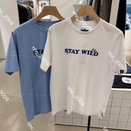 Agnes b. sport letter logo short sleeved thick T-shirt for men