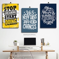 21-40 WORK BUSINESS QUOTES ROOM DECORATION 20X30 B1THE/LU1IT WALL DISPLAY/ QUOTES ENJOY LIFE WALL WR