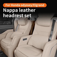 For Honda Elysion Commercial vehicle Nappa Leather Headrest Lumbar Cushion Back Cushion Lumbar Pillo