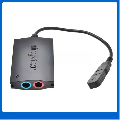 Original Singstar USB Adapter Microphone Converter for PS2 PS3 Model SCEH-0001 USB Microphone Adapte