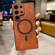 Samsung Magnetic Phone Case Samsung Skin Feel Sheepskin Protective Cover Samsung Wireless Charging S