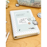 A a5 Home System Notebook First Value Notebook ins Leather Kitten Loose-leaf Notebook Yan Middle Sch