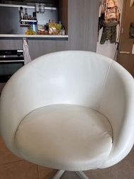 白色梳化椅 轉椅 IKEA 書房椅 可升降 凳