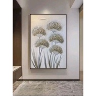 Dandelion portrait, dandelion flower painting