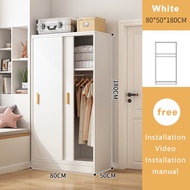 OuPai Sliding Doors Wardrobe Cabinet Wooden Home Almari Baju kayu Almari Pakaian 200CM/180CM/160CM Durable Bedroom Clothes Cabinet 推拉衣柜