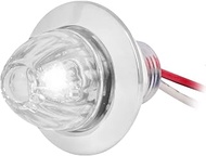 GG Grand General 75404 1 inch Mini Push/Screw Watermelon White/Clear LED Light with Chrome Plastic B