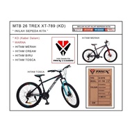 Sepeda Mtb 26” Trex Xt-789 Kd Terbaru