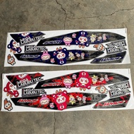 Wave Alpha 3-Layer Car Sticker Colorful Labubu Sticker Wave 50/100/110 - Motorcycle Sticker