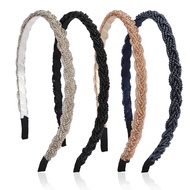 4 Pack Women Braided Headband Beads Headband Hair Accessories Women For Oktoberfest Party Wedding Ca