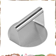 Stainless Steel Burger Press, 5.5 Inches, Round Burger Smasher, Non-Adhesive Bacon and Grill Press f