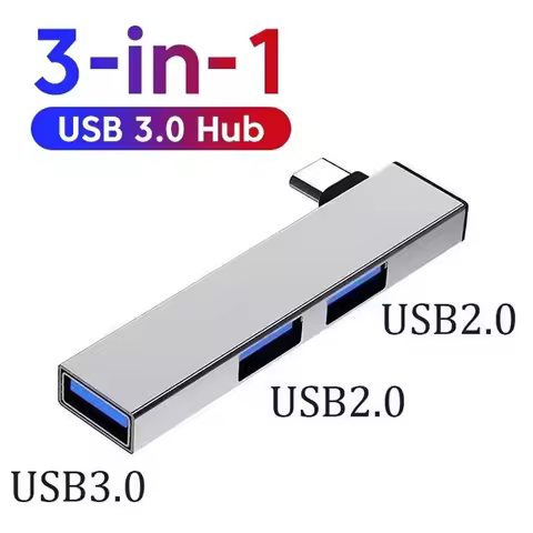 3 In 1 USB 3.0 HUB 3 Ports Multi Type C Splitter Type C HUB Adapter USB Extender For Lenovo Macbook 