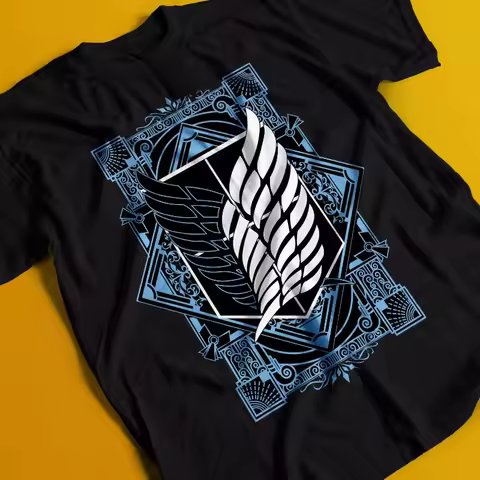 Attack Titan Shirt Eren Mikasa T-Shirt Levi T-Shirt AOT Erwin Hange Armin Tee Men's Summer New Men's