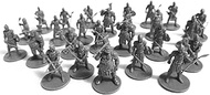 DND Guards Minis 25 Fantasy Miniatures for Tabletop/Dungeons and Dragons Roleplaying Games - Bulk Mi
