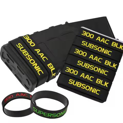 6pcs/Pack 300 Blackout Magazine Marker Bands Rubber Rifle Magazine Marking Band for 5.56 Nato .223 R