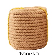 (SG shop) Tug of war rope strong tough sisal rope 16mm thick - 5m