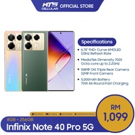 [READY STOCK] Infinix Note 40 Pro 5G (8GB+256GB) Smartphone - Original 1 Year Warranty by Infinix Malaysia