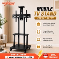 【SG STOCK】32-72 Inch Stand TV Monitor Stand Hight Adjustable Floor Standing TV Stand With Wheels Dis