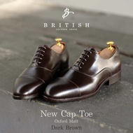 British รองเท้าหนัง Cap Toe Oxford (Darkbrown Matt)