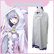Beautiful Emilia Cape For Rezero Cosplay High Quality Anime Costume Cloak