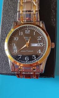 DEBLVE 1898男仕手錶，全新品，完整盒裝配件錶盒有大字星期，日期
