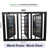 HIN PRE ORDER 2 In 1 Powder Coat Aluminium Casement Window Grill 1790mm(W) x 1200mm(H) / Tingkap Ber