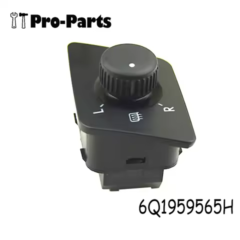 New 6Q1959565H Adjust Knob Side Mirror Switch For VW Polo 9N 9N3 6Q1 959 565H 10-Pins