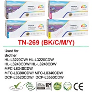 หมึกเทียบเท่า TN-269 (สีดำ/ สีฟ้า/ สีเหลือง/ สีแแดง) Compatible