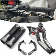 For Kawasaki Z650 Z 650 2017-2021 Motorcycle Accessories Folding Extendable Brake Clutch Levers LOGO