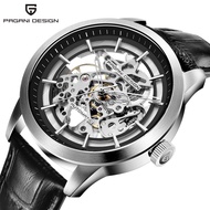 PAGANI DESIGN Automatic Mechanical Leather Male Wristwatch Waterproof Top Brand Luxury Military Skeleton Men Watch PD-1638